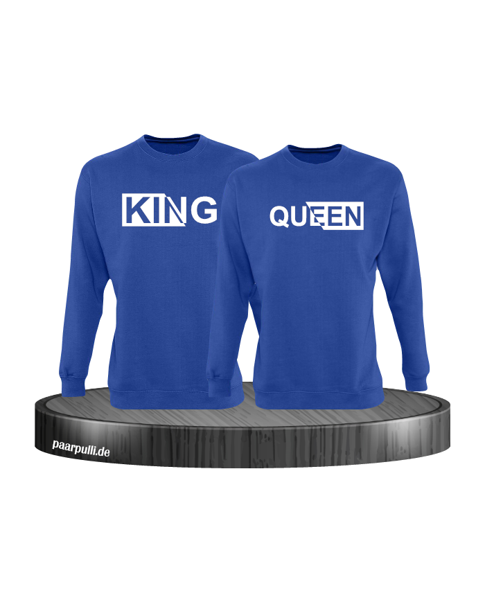 King und Queen mit besonderem Design Partnerlook Sweatshirts
