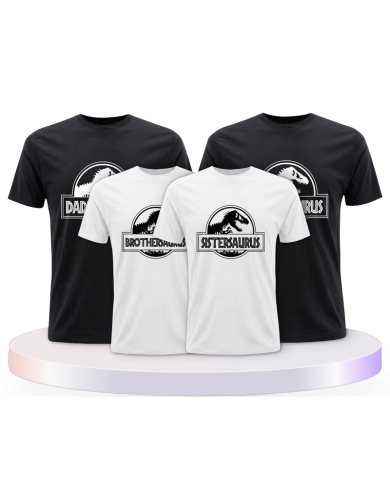 Dino Family Familienset T-Shirts | Paarpulli