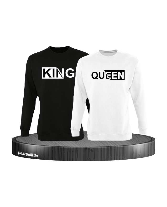 King und Queen mit besonderem Design Partnerlook Sweatshirts