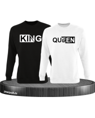 King und Queen mit besonderem Design Partnerlook Sweatshirts