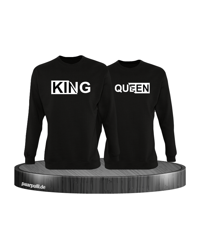 King und Queen mit besonderem Design Partnerlook Sweatshirts
