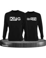 King und Queen mit besonderem Design Partnerlook Sweatshirts