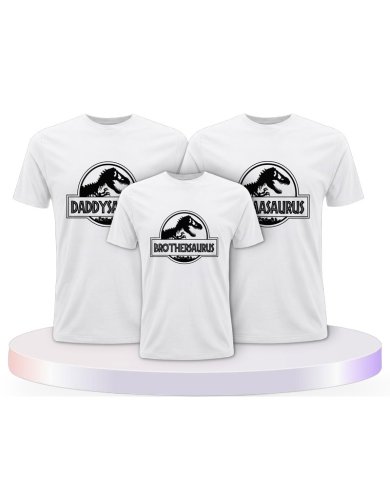 Dino Family Familienset T-Shirts | Paarpulli