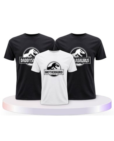Dino Family Familienset T-Shirts | Paarpulli