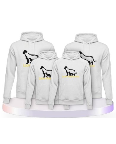 Lion Family Familienset Hoodies | Paarpulli
