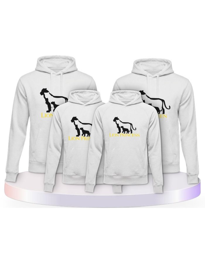 Lion Family Familienset Hoodies | Paarpulli