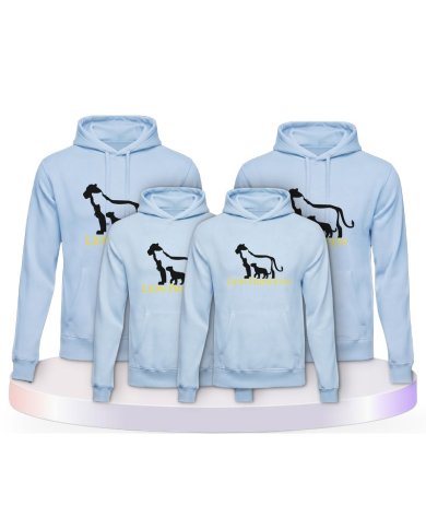 Lion Family Familienset Hoodies | Paarpulli