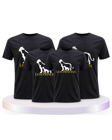 Lion Family Familienset T-Shirts | Paarpulli