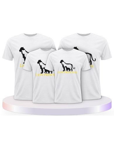 Lion Family Familienset T-Shirts | Paarpulli