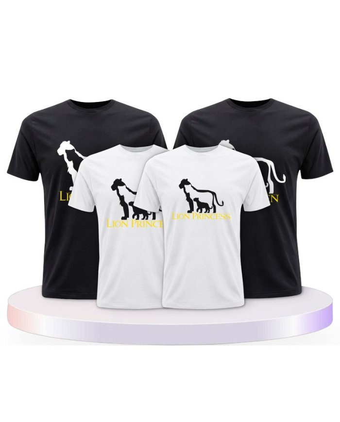 Lion Family Familienset T-Shirts | Paarpulli