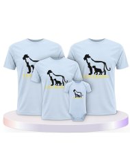 Lion Family Familienset T-Shirts mit Babybody | Paarpulli