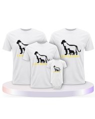 Lion Family Familienset T-Shirts mit Babybody | Paarpulli