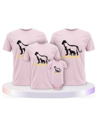 Lion Family Familienset T-Shirts mit Babybody | Paarpulli