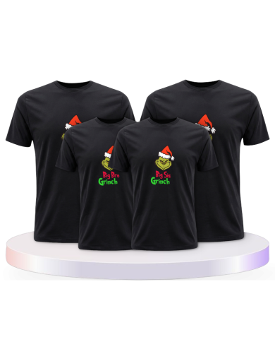 Familienlook T-Shirts mit Grinch Family | Paarpulli