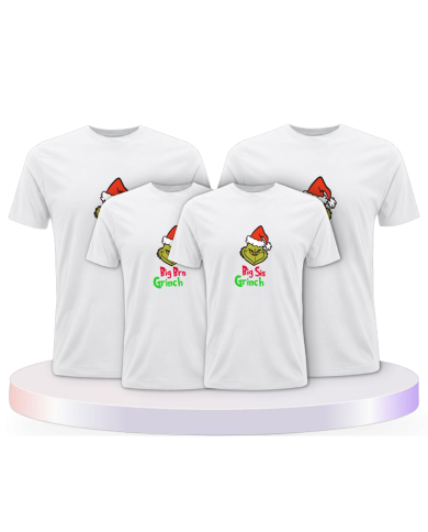 Familienlook T-Shirts mit Grinch Family | Paarpulli