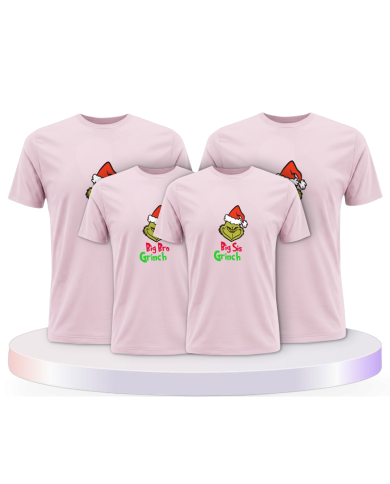 Familienlook T-Shirts mit Grinch Family | Paarpulli