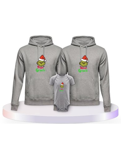 Grinch Family Partner Outfit für die Familie | Paarpulli