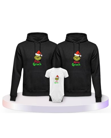 Grinch Family Partner Outfit für die Familie | Paarpulli