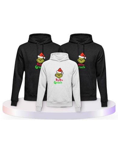 Familienlook Hoodies mit Grinch Family | Paarpulli