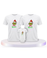 Familienlook T-Shirts mit Grinch Family | Paarpulli