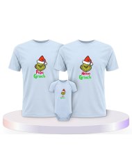 Familienlook T-Shirts mit Grinch Family | Paarpulli