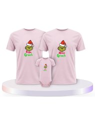 Familienlook T-Shirts mit Grinch Family | Paarpulli