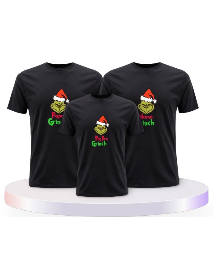 Familienlook T-Shirts mit Grinch Family | Paarpulli
