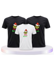 Familienlook T-Shirts mit Grinch Family | Paarpulli