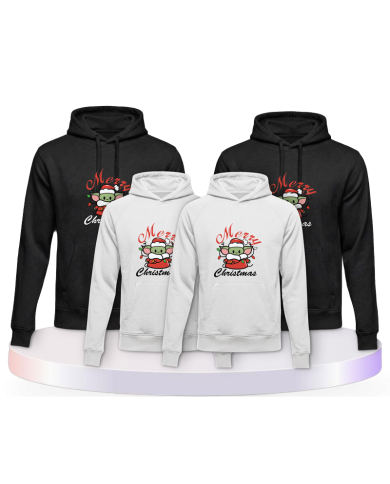 Familienlook T-Shirts mit May Christmas be with you | Paarpulli