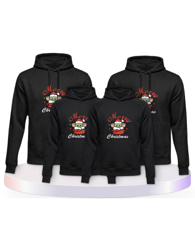 Familienlook T-Shirts mit May Christmas be with you | Paarpulli