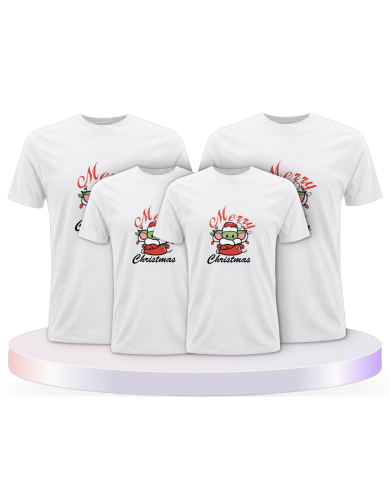 Familienlook T-Shirts mit May Christmas be with you | Paarpulli