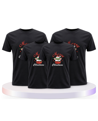 Familienlook T-Shirts mit May Christmas be with you | Paarpulli