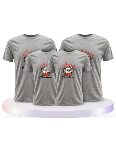 Familienlook T-Shirts mit May Christmas be with you | Paarpulli
