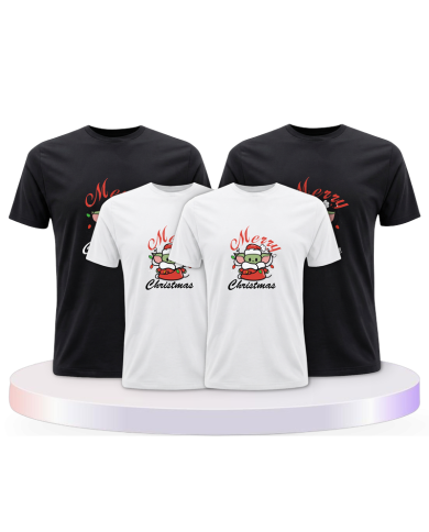 Familienlook T-Shirts mit May Christmas be with you | Paarpulli