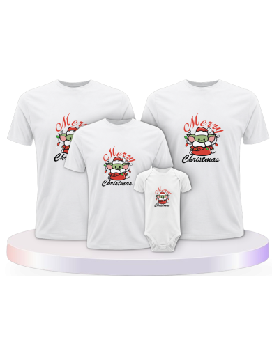 May Christmas be with you Familienset Familien T-Shirts | Paarpulli