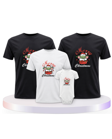 May Christmas be with you Familienset Familien T-Shirts | Paarpulli