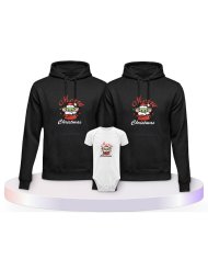 May Christmas Be With You Familienset Hoodies mit Babybody | Paarpulli