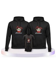 May Christmas Be With You Familienset Hoodies mit Babybody | Paarpulli