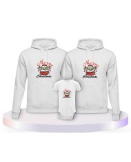 May Christmas Be With You Familienset Hoodies mit Babybody | Paarpulli