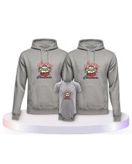 May Christmas Be With You Familienset Hoodies mit Babybody | Paarpulli