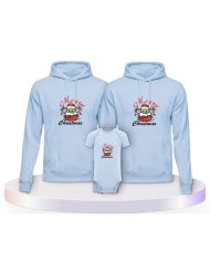 May Christmas Be With You Familienset Hoodies mit Babybody | Paarpulli