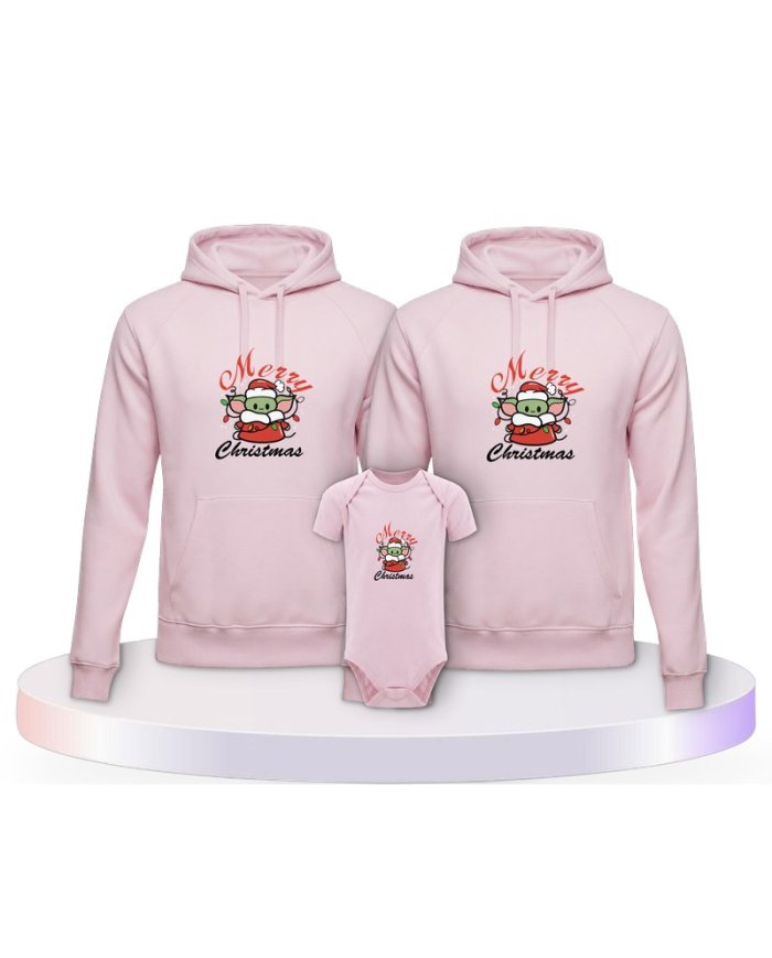 May Christmas Be With You Familienset Hoodies mit Babybody | Paarpulli