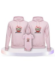 May Christmas Be With You Familienset Hoodies mit Babybody | Paarpulli