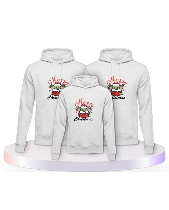 Familienlook Hoodies mit May Christmas Be With You | Paarpulli
