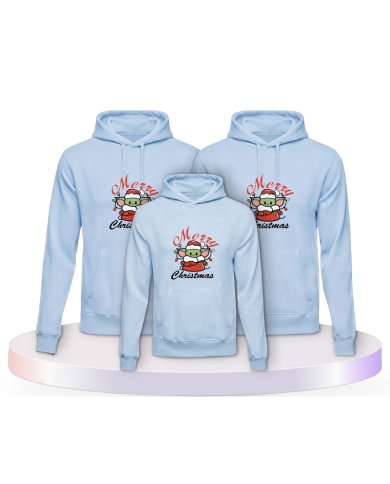 Familienlook Hoodies mit May Christmas Be With You | Paarpulli