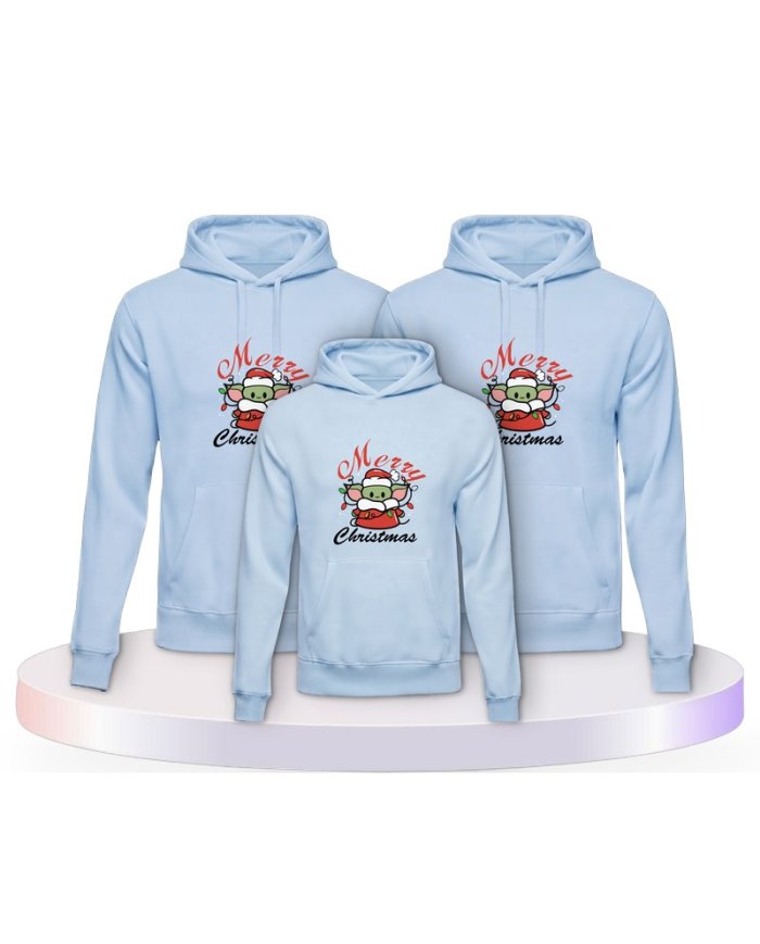 Familienlook Hoodies mit May Christmas Be With You | Paarpulli