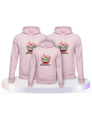 Familienlook Hoodies mit May Christmas Be With You | Paarpulli