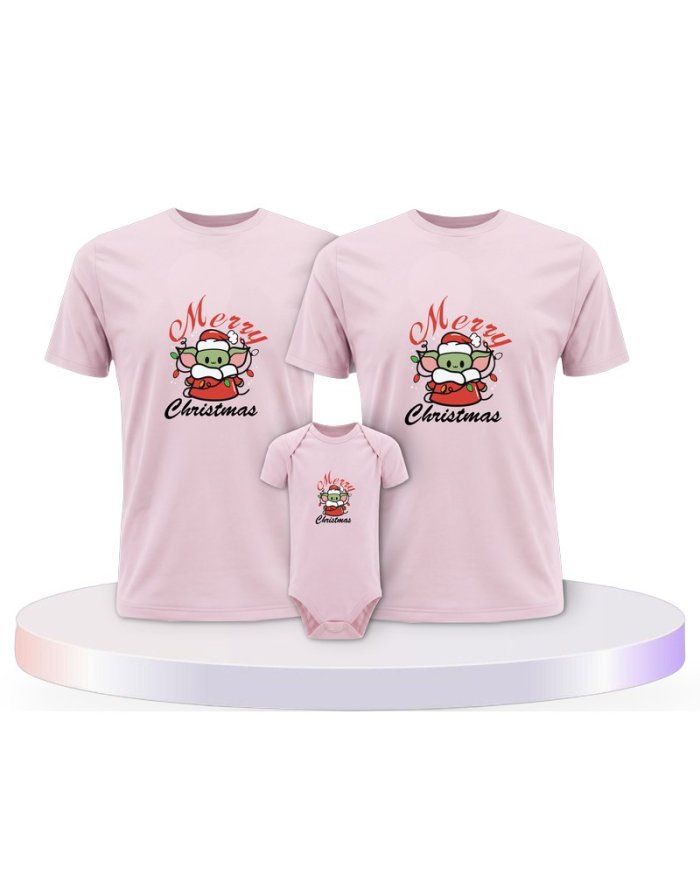 Familienlook T-Shirts mit May Christmas Be With You | Paarpulli