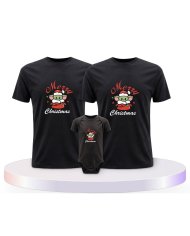 Familienlook T-Shirts mit May Christmas Be With You | Paarpulli