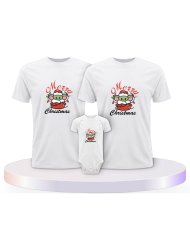 Familienlook T-Shirts mit May Christmas Be With You | Paarpulli